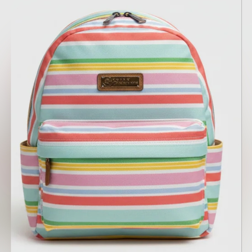 Lily Bloom Eden Backpack Colorful Stripes NWT
